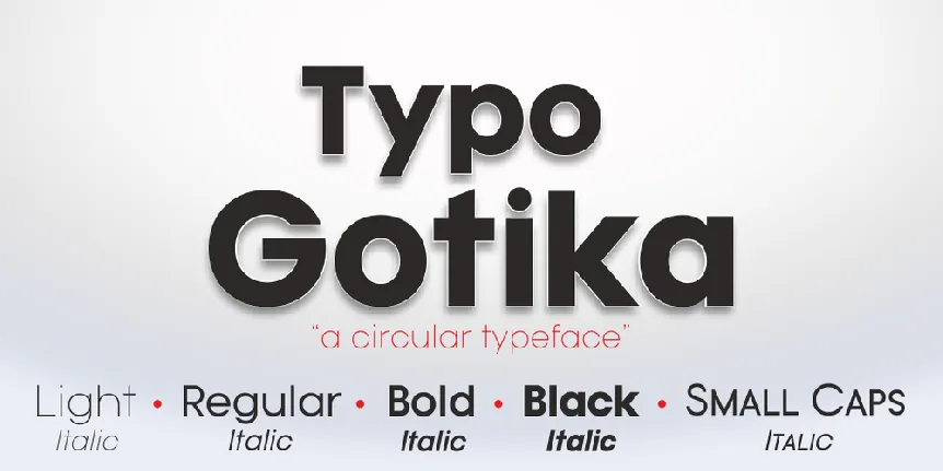 Typo Gotika font