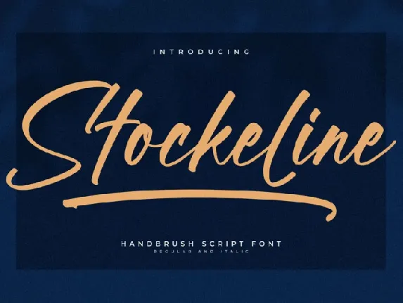 Stockeline font