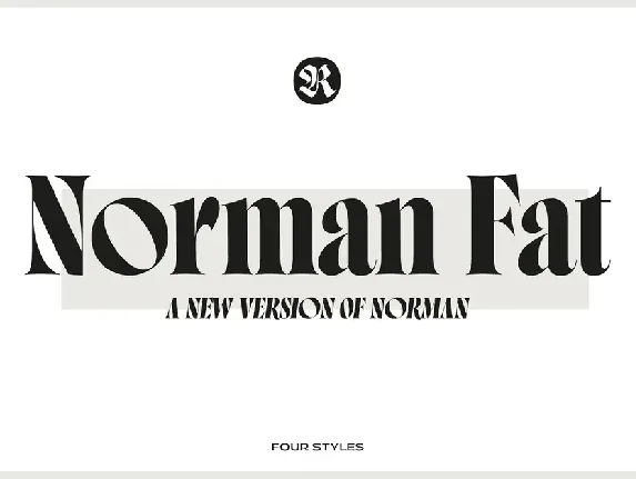 Norman Fat Family font