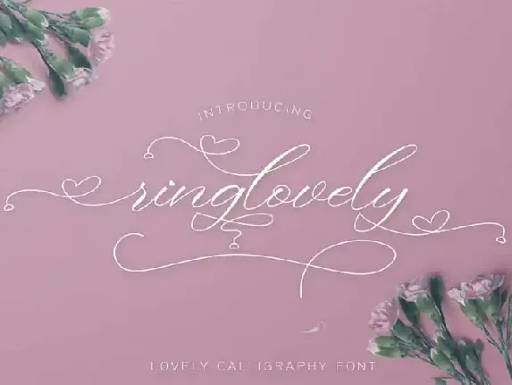 Ringlovely Calligraphy font