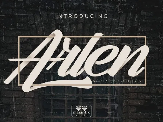 Arlen Script font