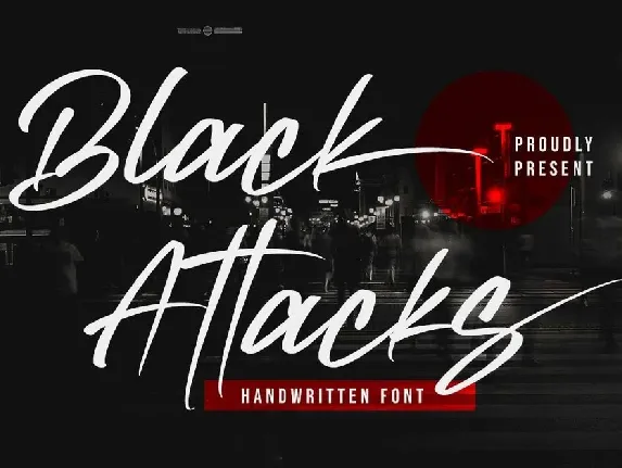 Black Attacks font