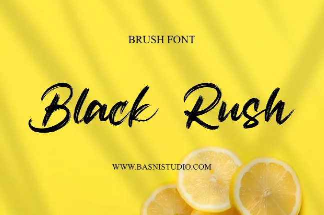 Blackrush font