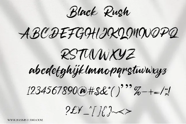 Blackrush font