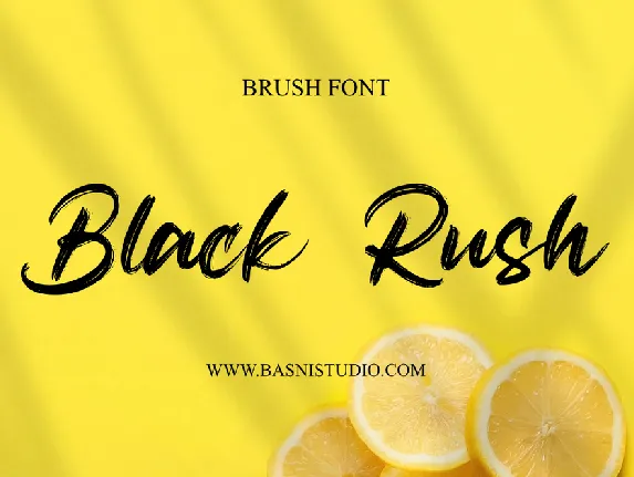 Blackrush font