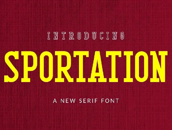 Sportation font