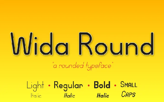 Wida Round font