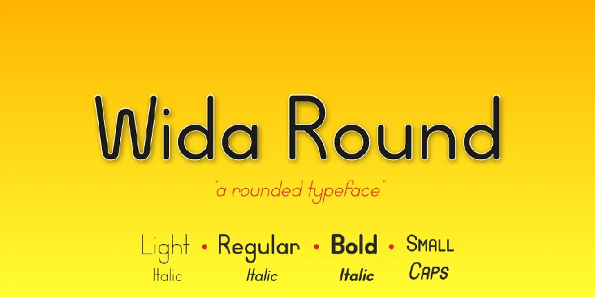 Wida Round font