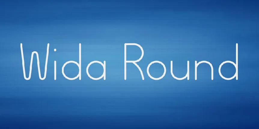 Wida Round font