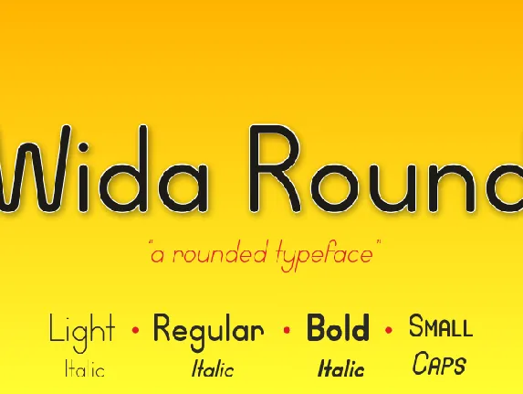 Wida Round font