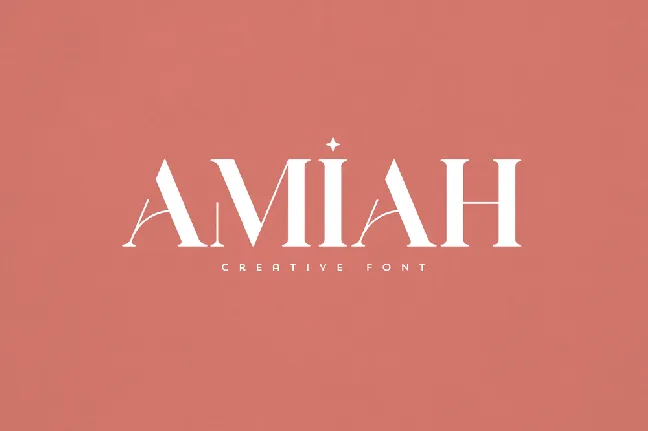 Amiah font