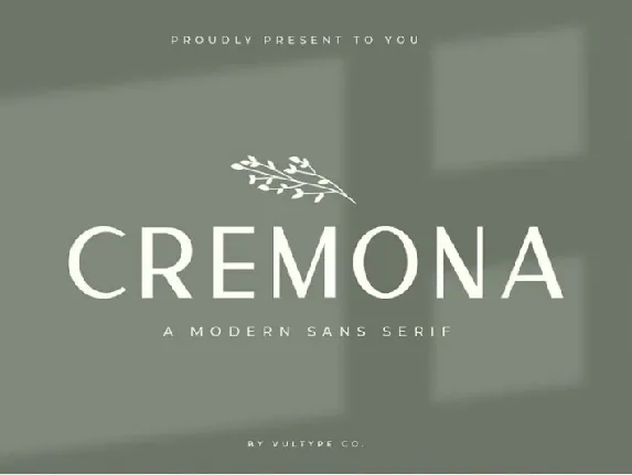 Cremona Sans Serif font