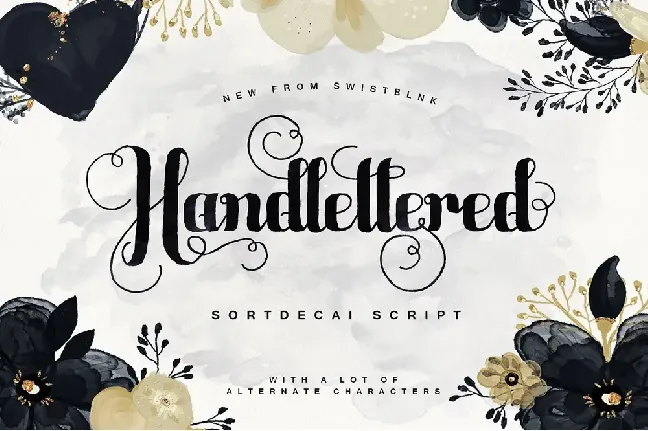 Sortdecai Script font