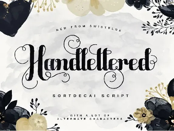 Sortdecai Script font