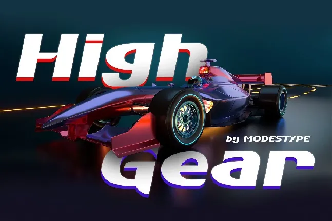 High Gear font