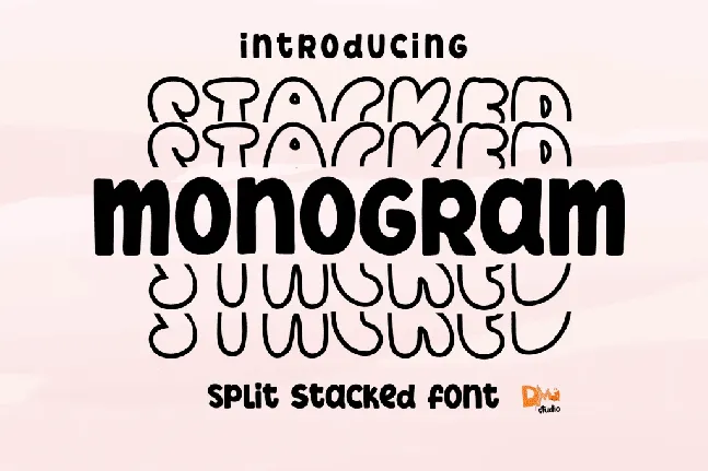 Stacked Monogram Font