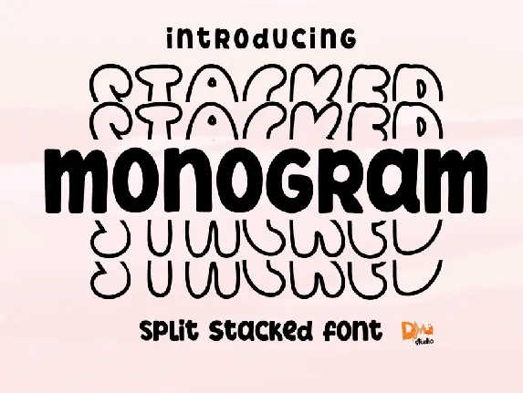 Stacked Monogram Font