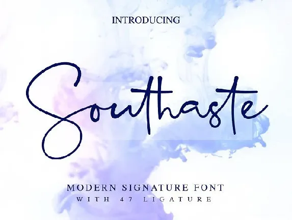 Southaste Signature font