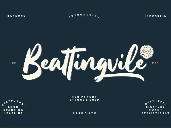 Beattingvile font