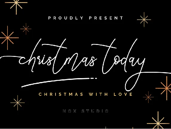 Christmas Today font