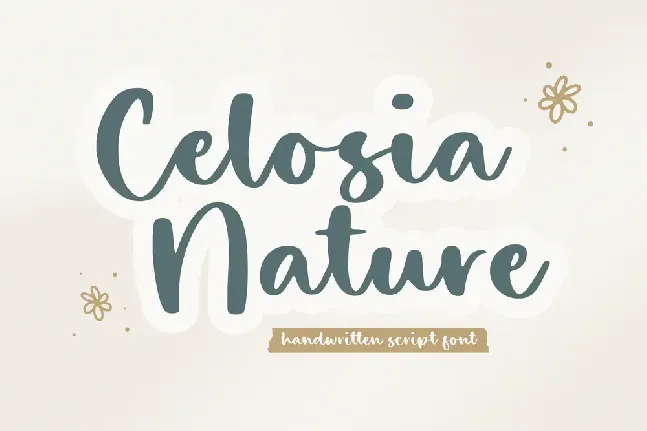 Celosia Nature font