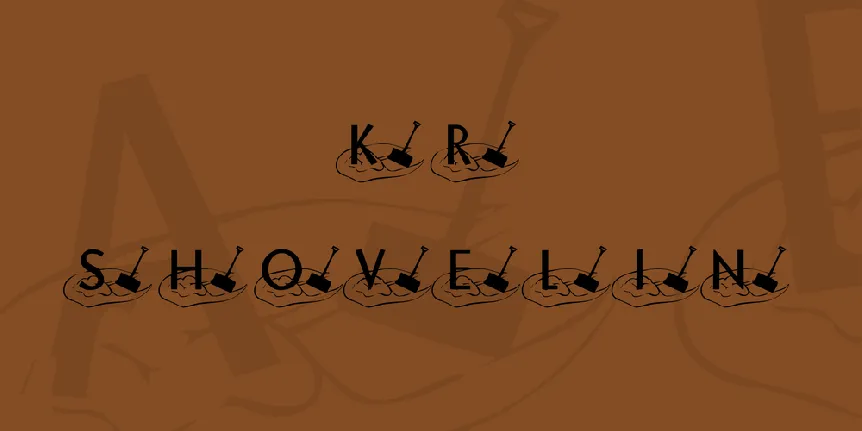 KR Shovelin font