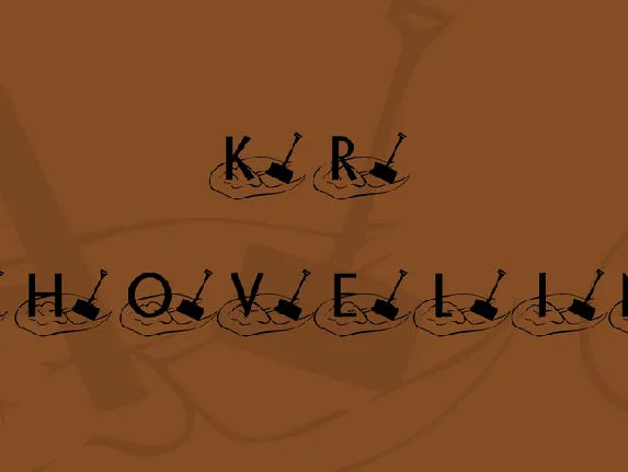 KR Shovelin font