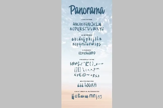 Panorama Bold Handwritten font