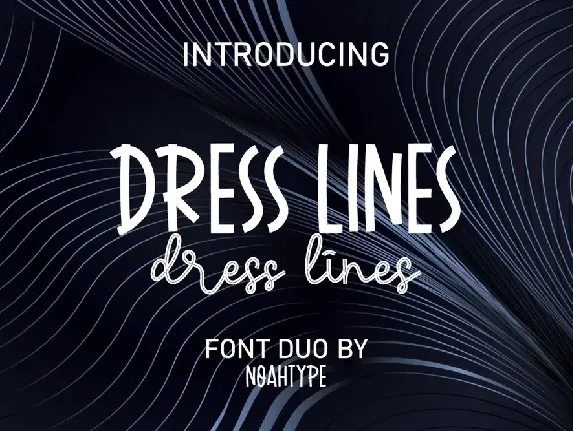 Dress Lines font