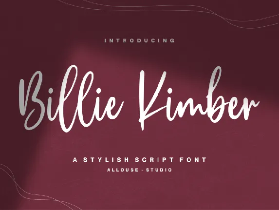 Billie Kimber font