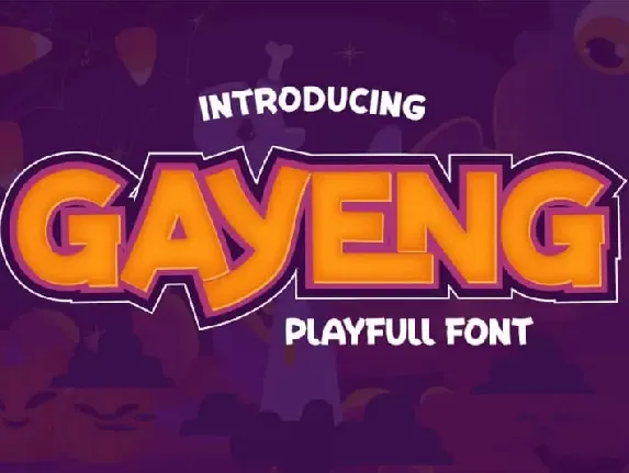 Gayeng Display font