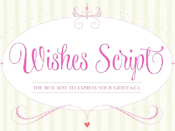 Wishes Script Family font