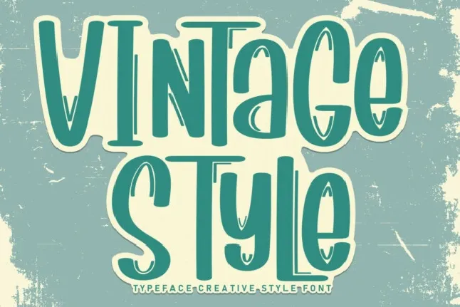 Vintage Style Display font