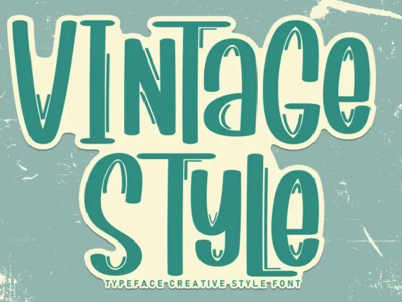 Vintage Style Display font