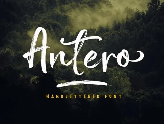 Antero Brush font