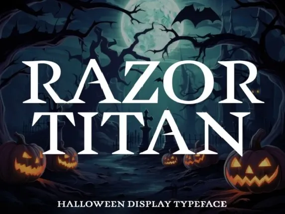 Razor Titan font