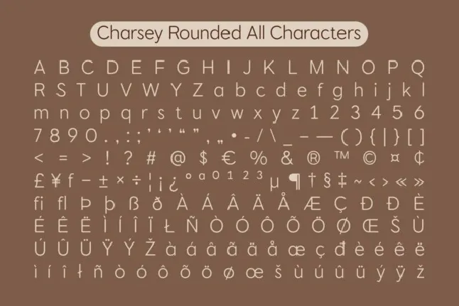 Charsey Rounded font