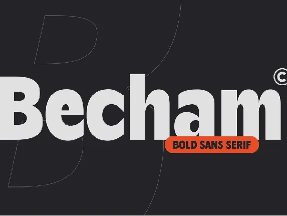 Becham Demo font