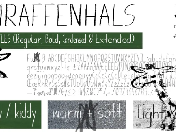 Giraffenhals font