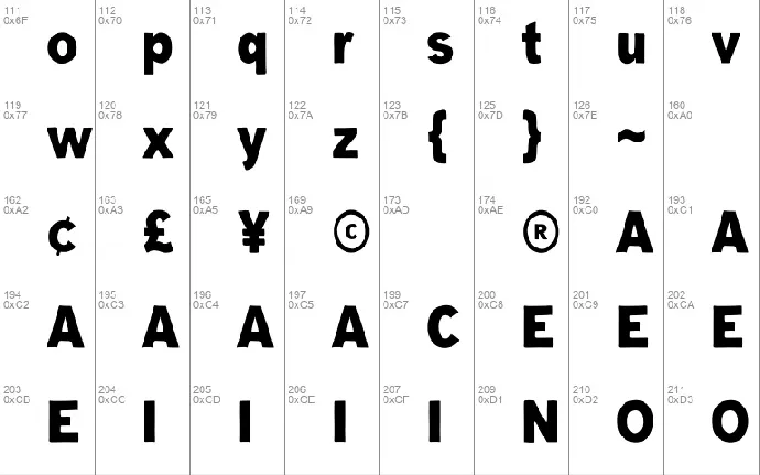 Tinsley font