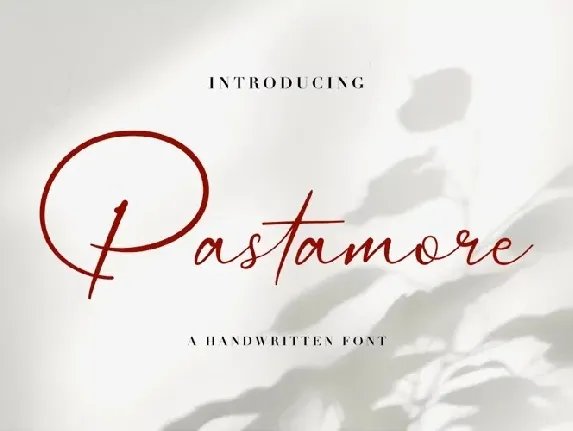 Pastamore font