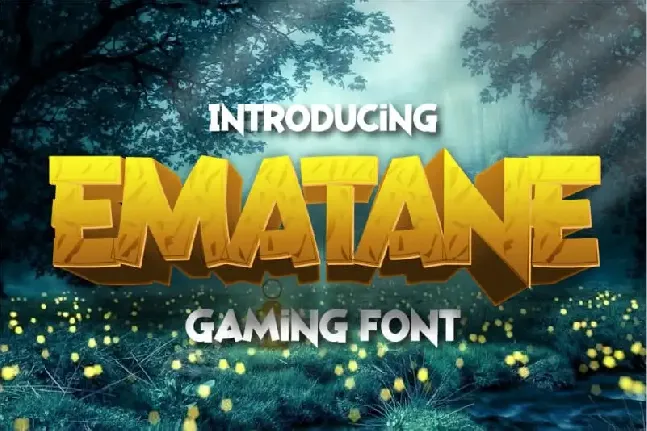 Ematane Display font