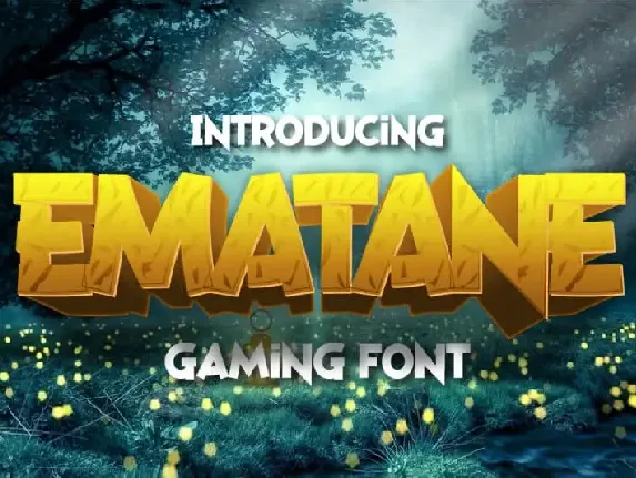 Ematane Display font