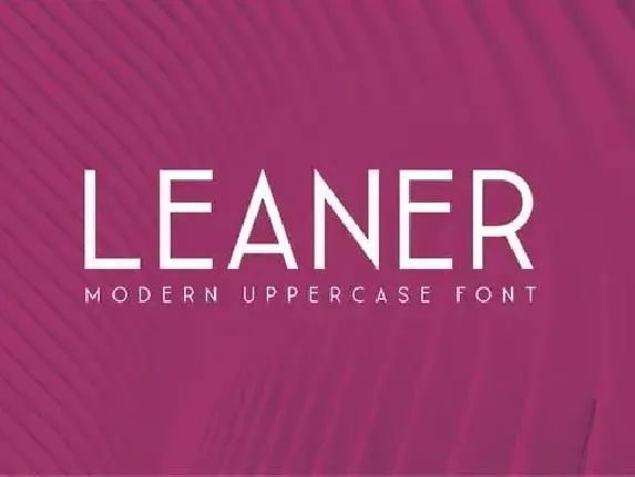 Leaner Sans Serif font