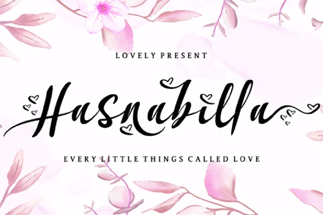 Hasnabilla font