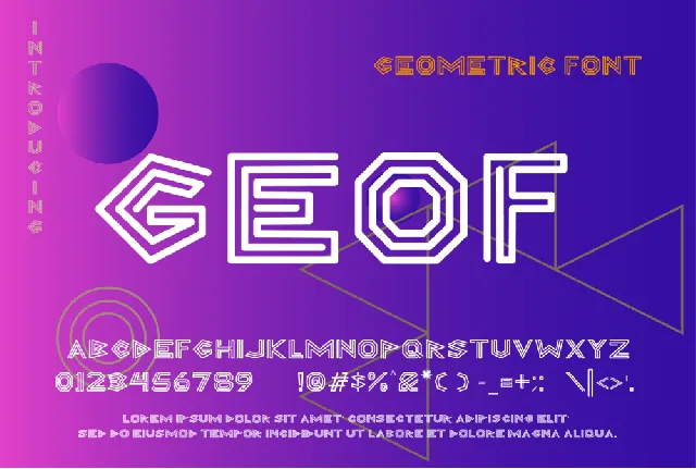 GEOF font