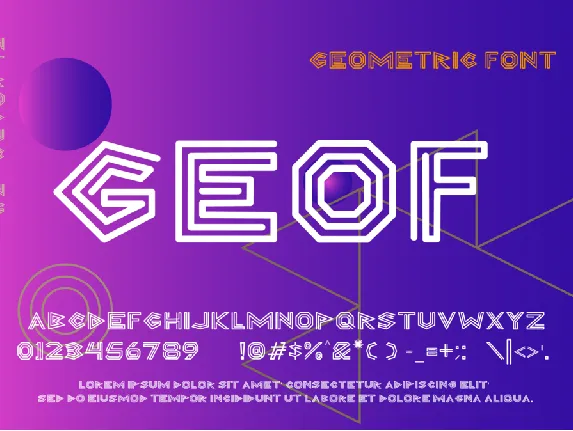 GEOF font