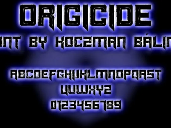 Origicide font