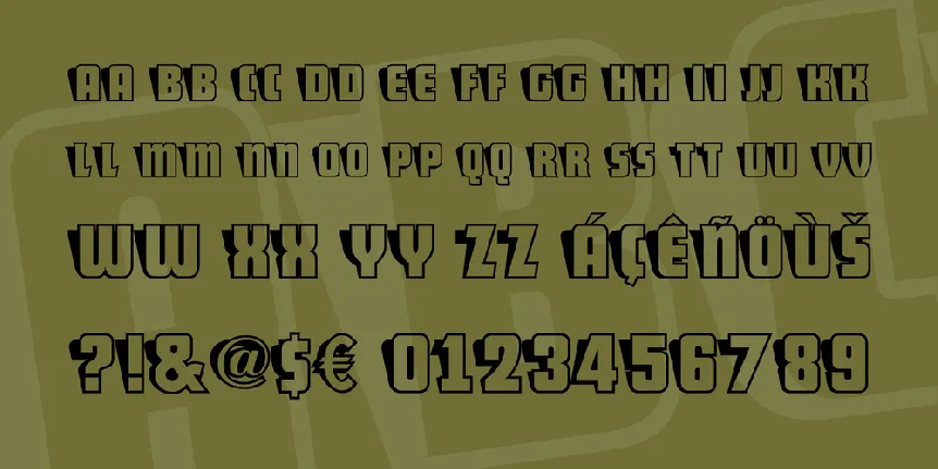 ShoCard Caps NF font