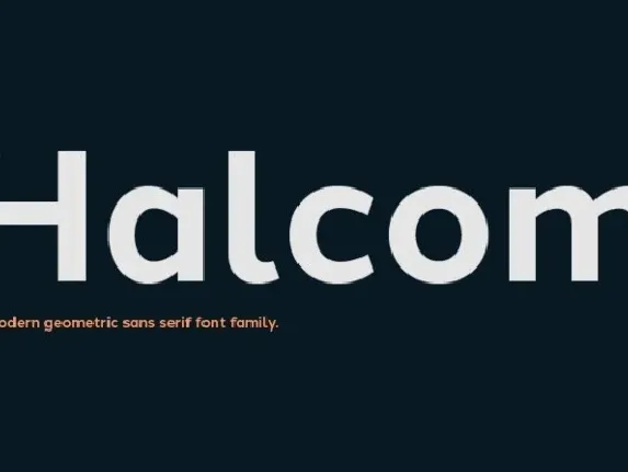 Halcom Family font